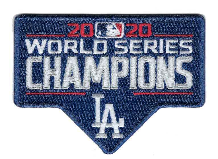 Los Angeles Dodgers 2020 World Series Champions Patch Los Angeles Dodgers 2020 World Series Champions Patch